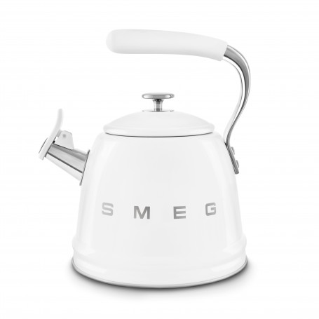 Bouilloire sifflante 2.3L Smeg blanc