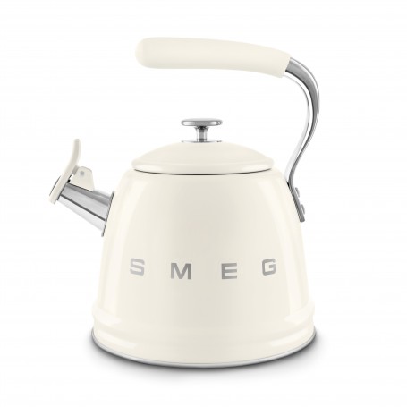 Bouilloire sifflante 2.3L Smeg crème