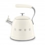 Bouilloire sifflante 2.3L Smeg crème