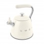 Bouilloire sifflante 2.3L Smeg crème