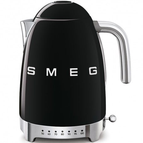 Bouilloire 1.7L SMEG noir - Température réglable