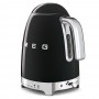 Bouilloire 1.7L SMEG noir - Température réglable