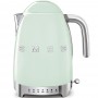 Bouilloire 1.7L SMEG vert d'eau - Température réglable