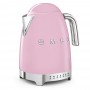 Bouilloire 1.7L SMEG rose - Température réglable