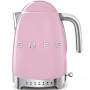 Bouilloire 1.7L SMEG rose - Température réglable